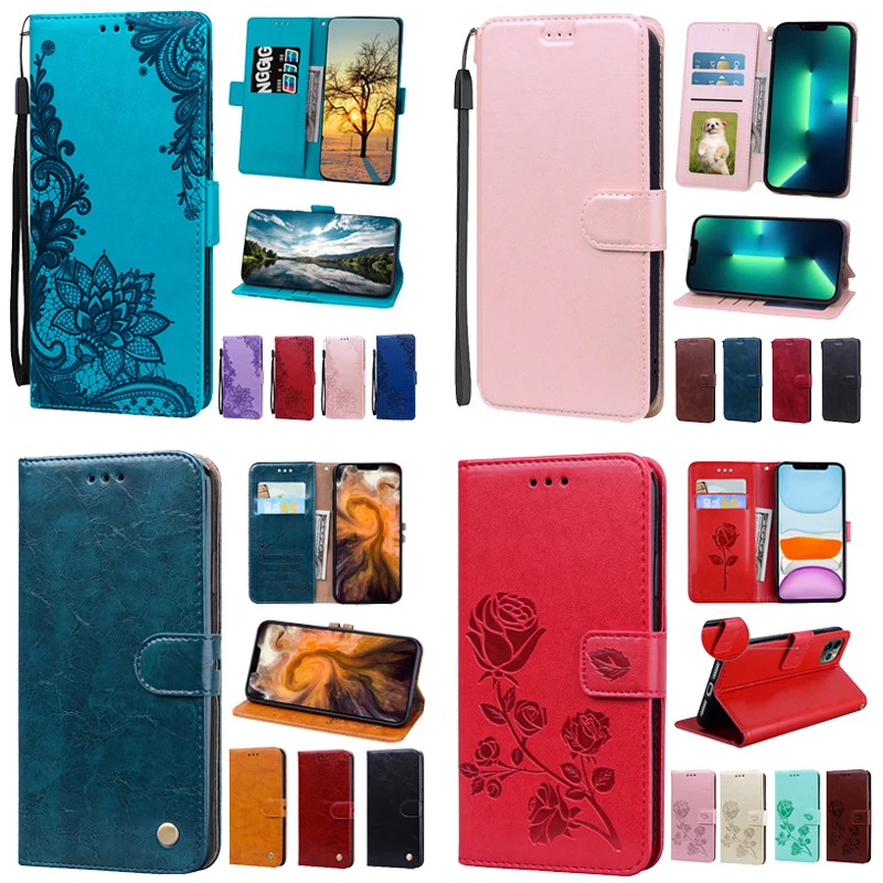 Leather Wallet Flip Case For Xiaomi Poco M5s Case Poco M5 Cover