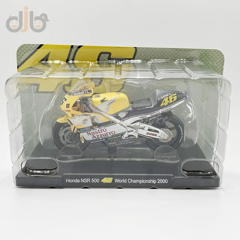 1:18 Diecast Motorcycle Model Toy NSR 500 Sports Racing Bike Miniature Replica Collection