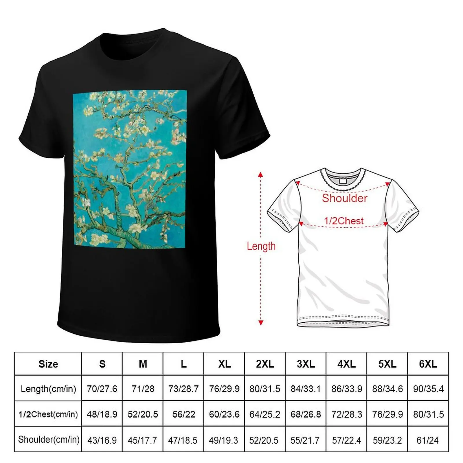 Van Gogh Almond Blossom, 1890 T-Shirt UV Sun Protection Tee Shirt