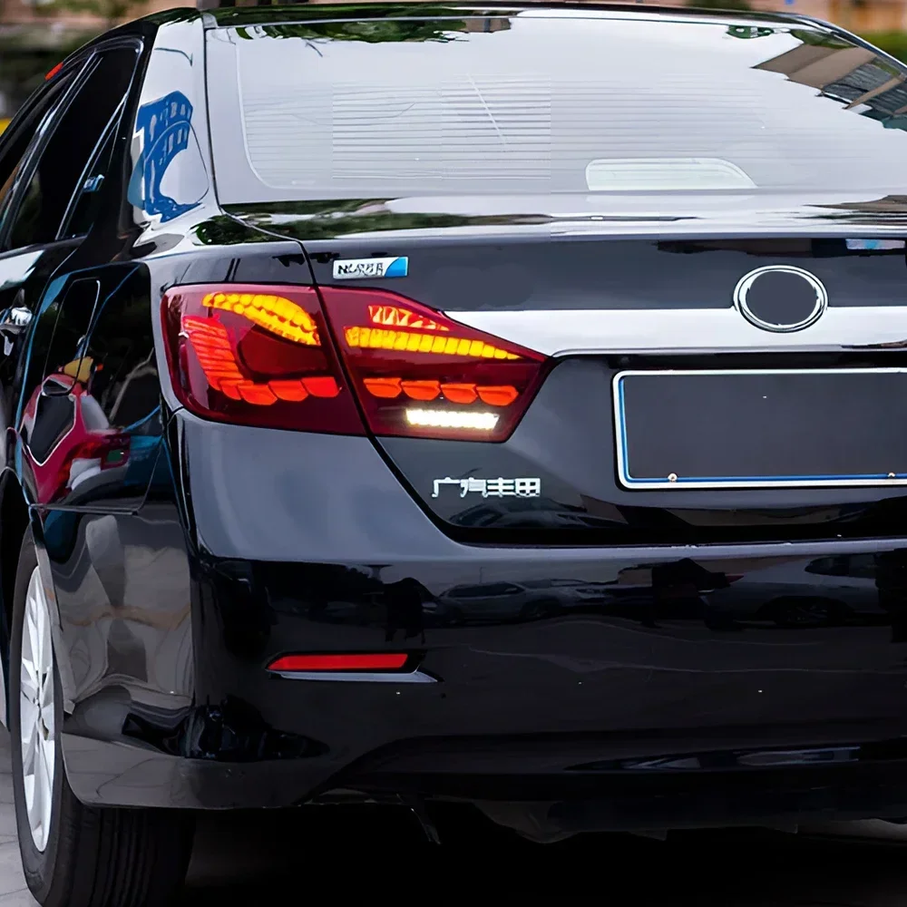 

For Toyota Camry 7th 2012-2014 Auto Rear Back Lamps Assembly Upgrade Dragon Scale Style LED Dynamic Car Tail light Accessories