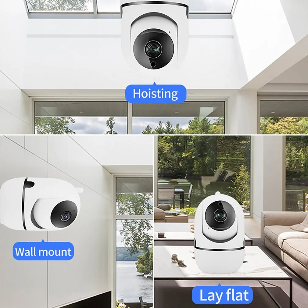 1080P Camera Home Security For Baby Monitor Indoor WiFi Camera With Pan Tilt Night Vision Audio Video Wi-Fi Cameras Dropshippin