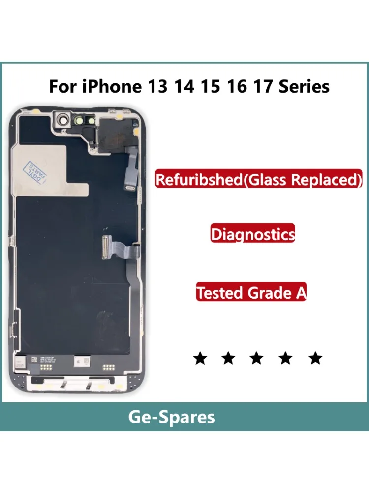 Przetestowane A++, 100% Oryginalne Szkło Ekranu Wymienne Do iPhone 13mini 14 Plus 15 16 Pro Max 17 Air, Zespół Wyświetlacza, Diagnostyka — zdjęcie produktu 7