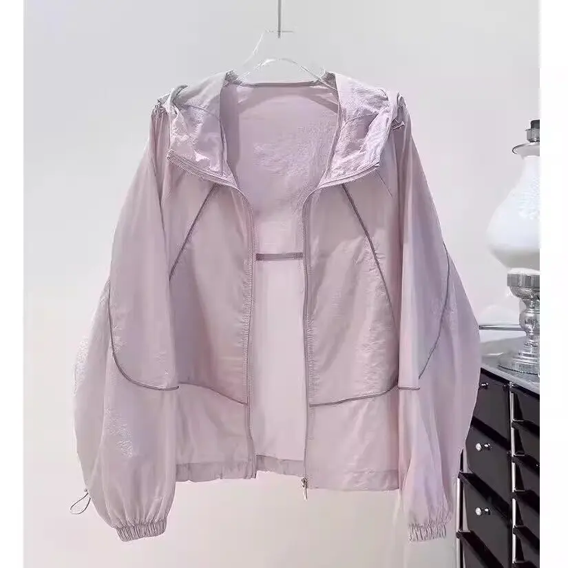 Cooling Sunscreen Shirt for Women - New Summer Loose Fit Versatile Breathable Thin Hooded Sun Protection Garment