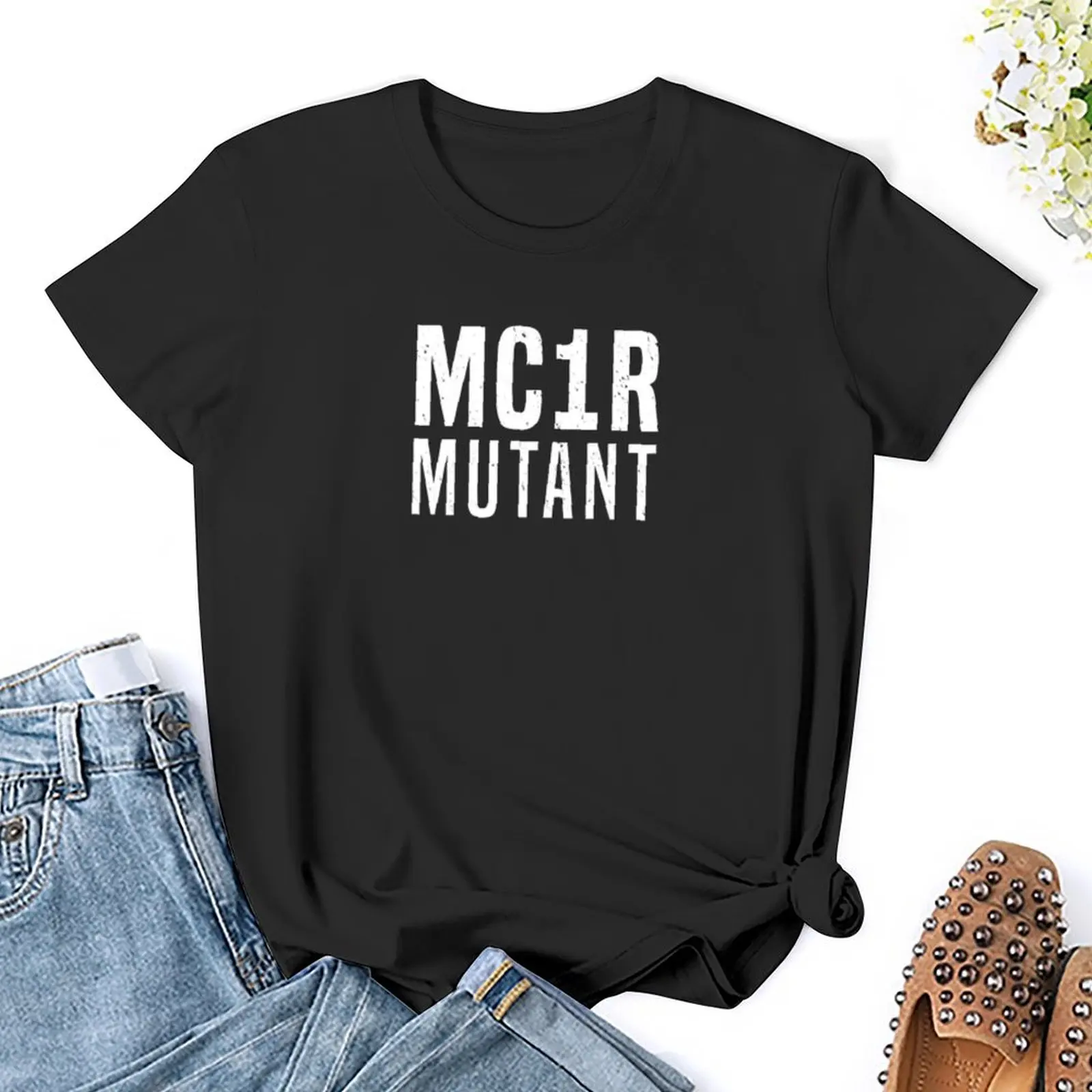 MC1R Mutant Funny Red Hair Ginger Redhead T-Shirt summer top vintage clothes t shirt dress Women