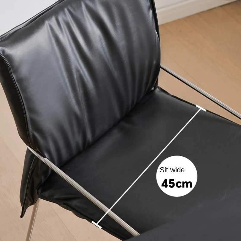 H2O Light Luxury Sofa Chair Furniture Lazy Home Backrest Single Chair Simplicity Middle Ancient Balcony Leisure Chair Bedroom image 3