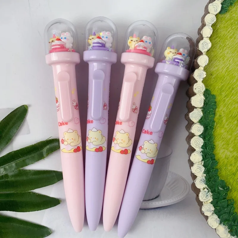 

24PCS/ лот KAWAII кролик медь пресс гель ручка мило 0,5 мм черные чернила нейтральные ручки подарок канцелярские принадлежности канцелярские школьные принадлежности