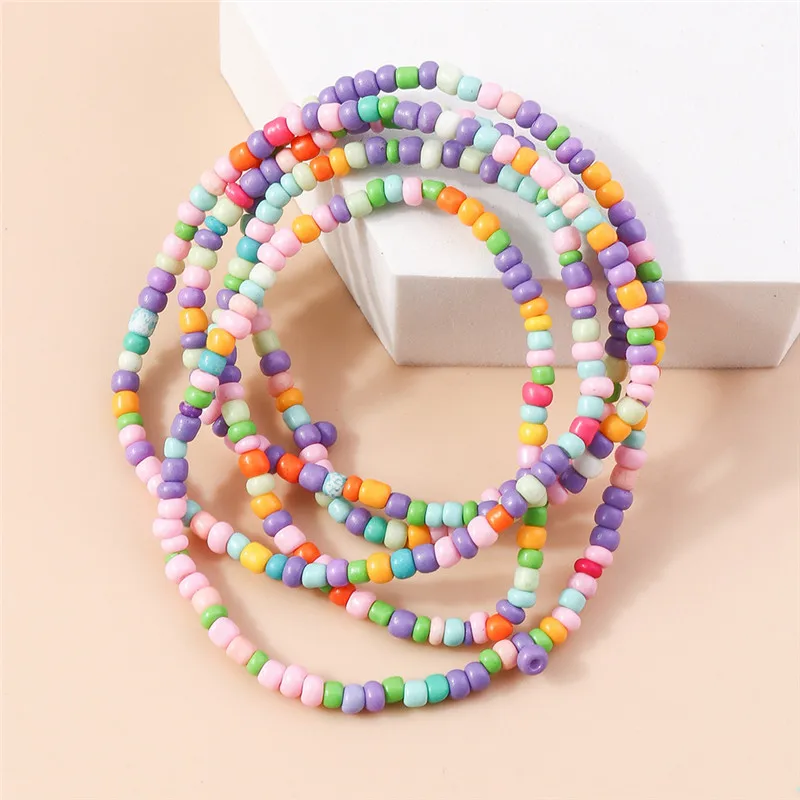 Böhmisches handgefertigtes Perlenarmband für Frauen, Sommer, mehrschichtig, bunte Perlen, Kette, Armreifen, Mädchen, Boho-Schmuck, Großhandel in großen Mengen – Detail 11