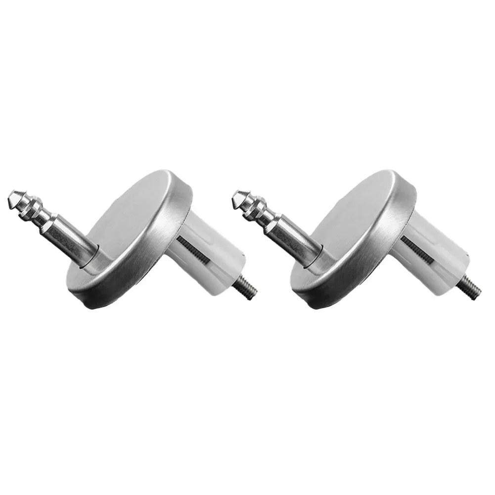 변기 뚜껑 힌지 범용 스테인리스 스틸 나사 변기 액세서리, 고정 볼트, 45mm, 55mm, 60mm, 실버 욕실 부품, 2 개