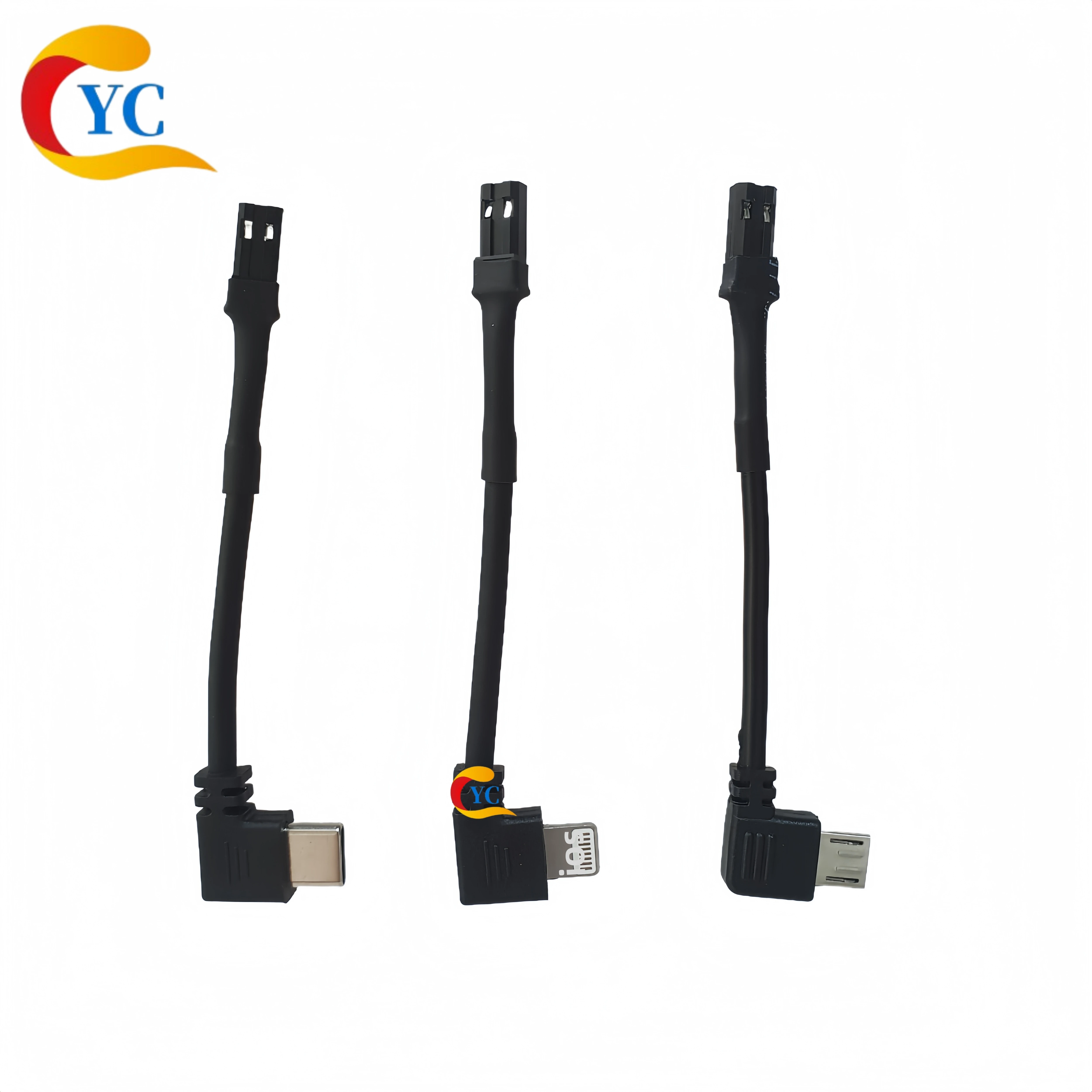 Mobile Phone Holder Micro Type-C Charging Board Elbow Plug Cable Jst Male and Female Connector 2P Heating Wrap Silicone Cold-Resistant Magnetic Cable