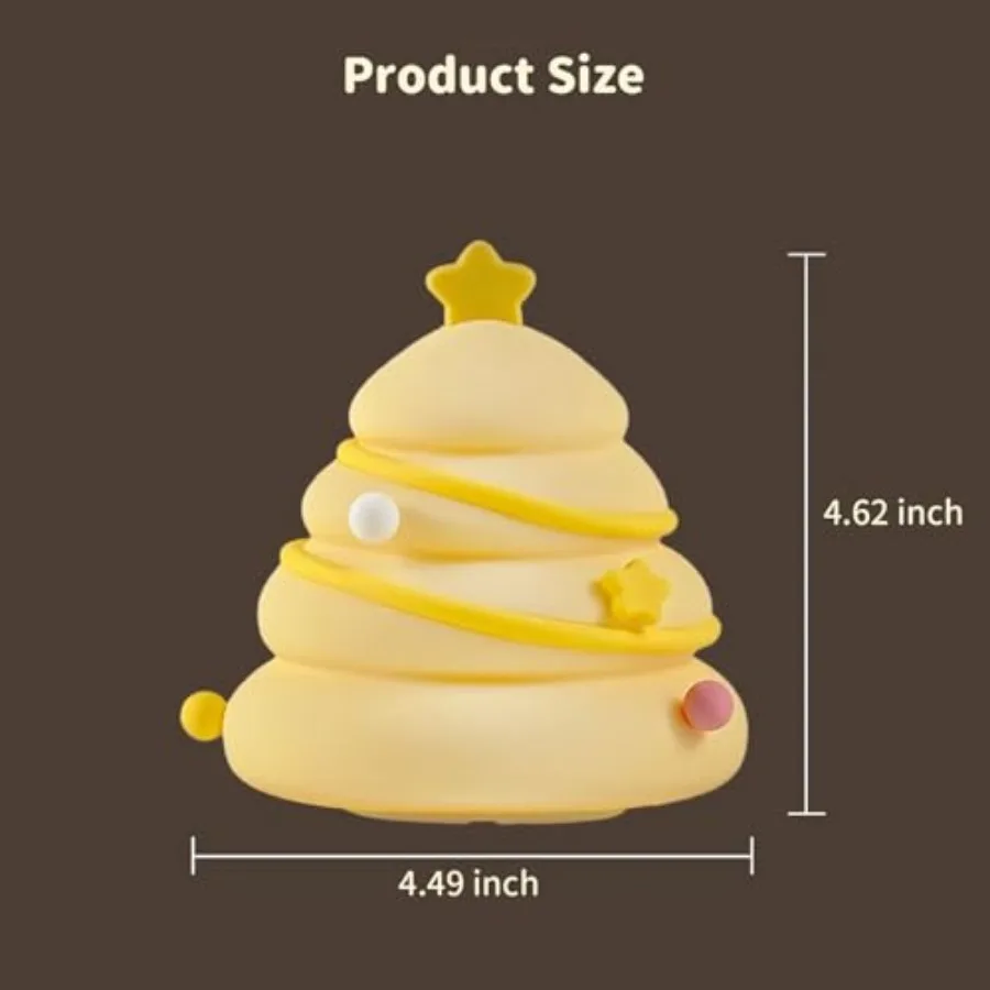 Night Light, Cute LED Lamp, Silicone Dimmable Nursery Nightlight for,Rechargeable Bedside Touch Lamp, Funny Office Desk Light a view 6