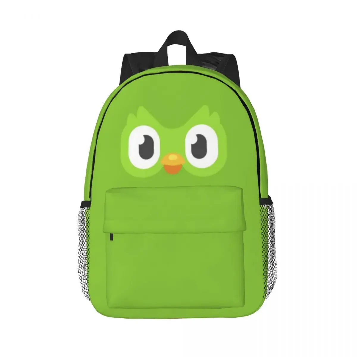 Duolingo Owl Duo 2 Backpacks Boys Girls Bookbag Cartoon Students School Bags Travel Rucksack Shoulder Bag Large Capacity