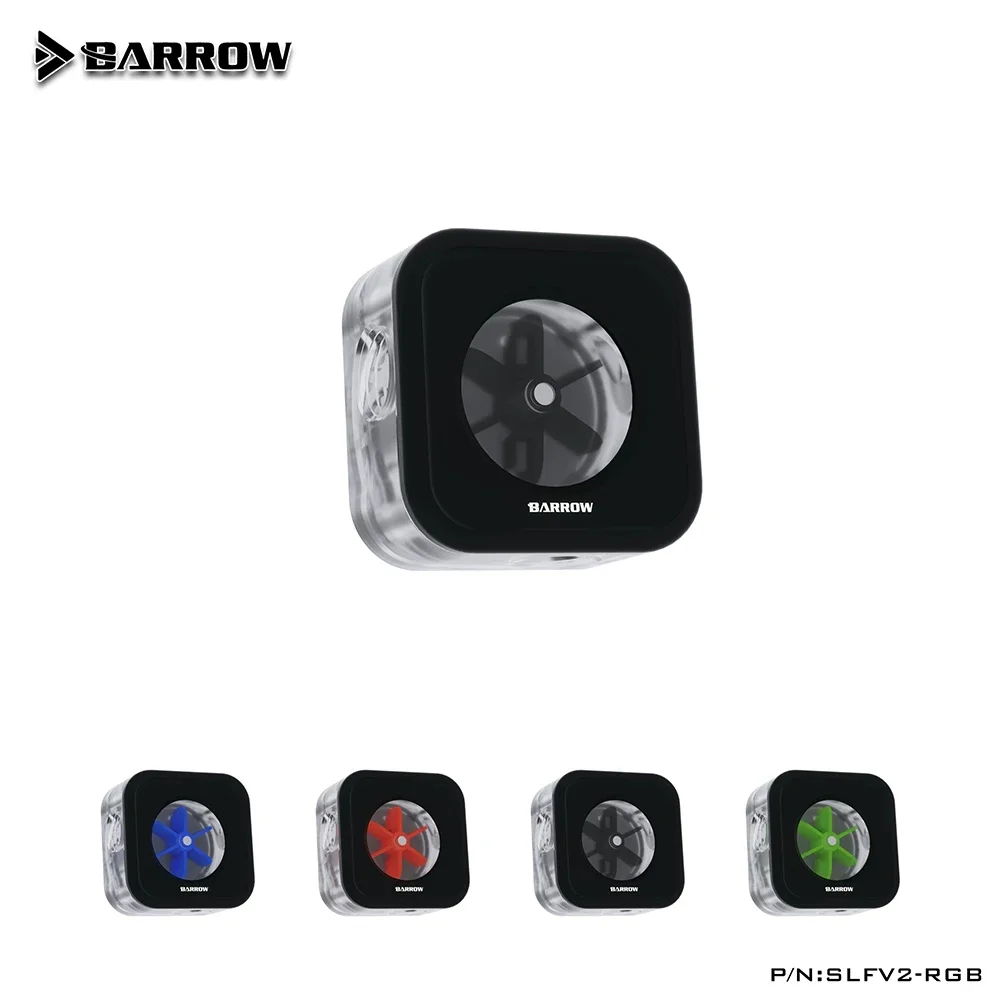 Barrow Water Flow Meter SLFV2-RGB 5V ARGB Velocity Tachometer Separate PC Gaming Liquid Cooled Building Tools AURA SYNC