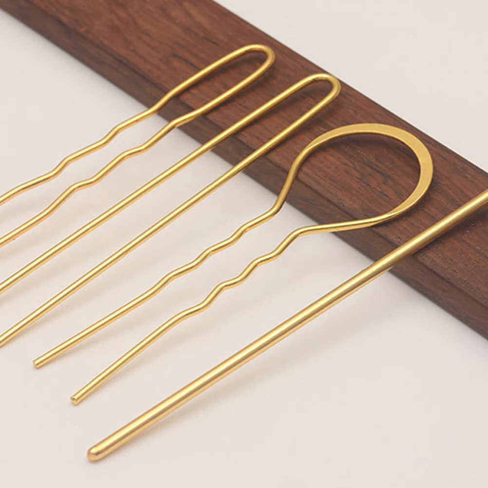 

100 шт. золотые заколки для волос, материалы для заколок, женский головной убор «сделай сам», палочки для еды, аксессуары, золотые U-образные заколки для волос Miss