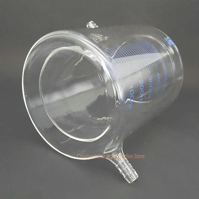 1 sztuka laboratoryjna zlewka ze szkła borokrzemowego o pojemności od 50 ml do 1000 ml, dwuwarstwowa zlewka z podziałką do eksperymentu fotokatalitycznego — zdjęcie produktu 4