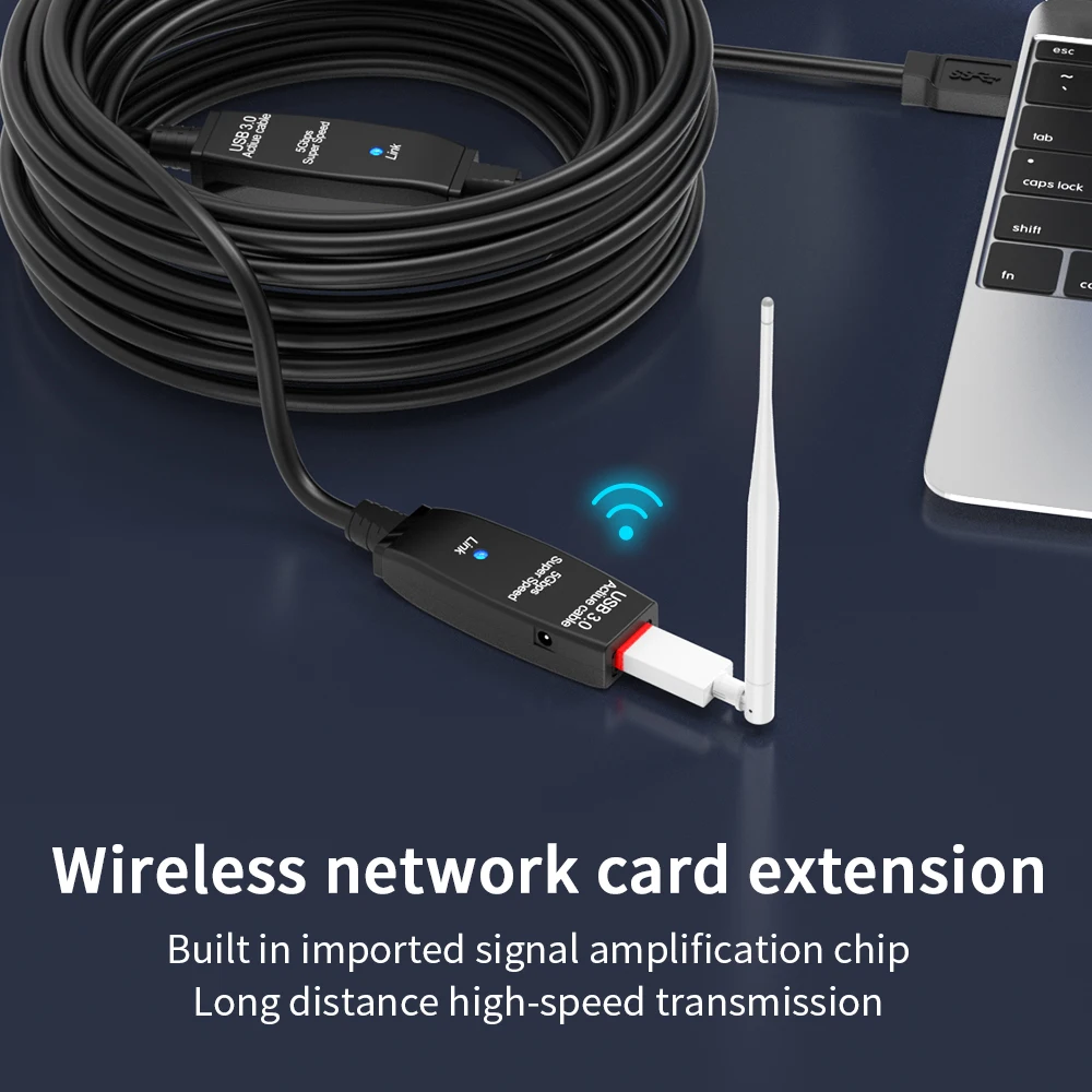 USB3.0 Actieve Verlengkabel USB3.0 Man-vrouw Verlengsnoer, USB Repeat Cabo voor USB HUB, Webcam, Xbox, PS4, Printer, Exterder