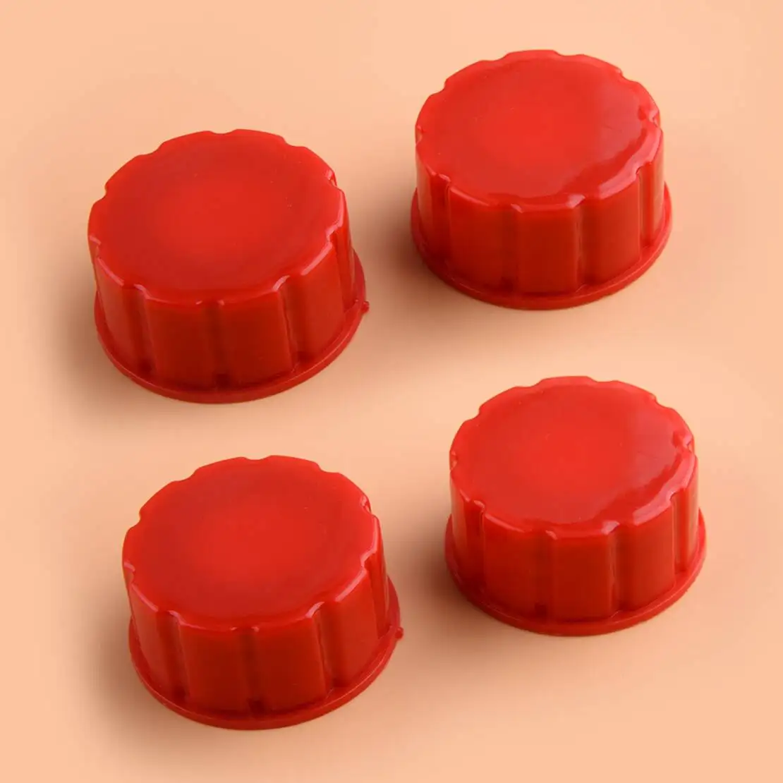 4 unidades de tampa de base sólida de rosca grossa para lata de gás com junta de vedação