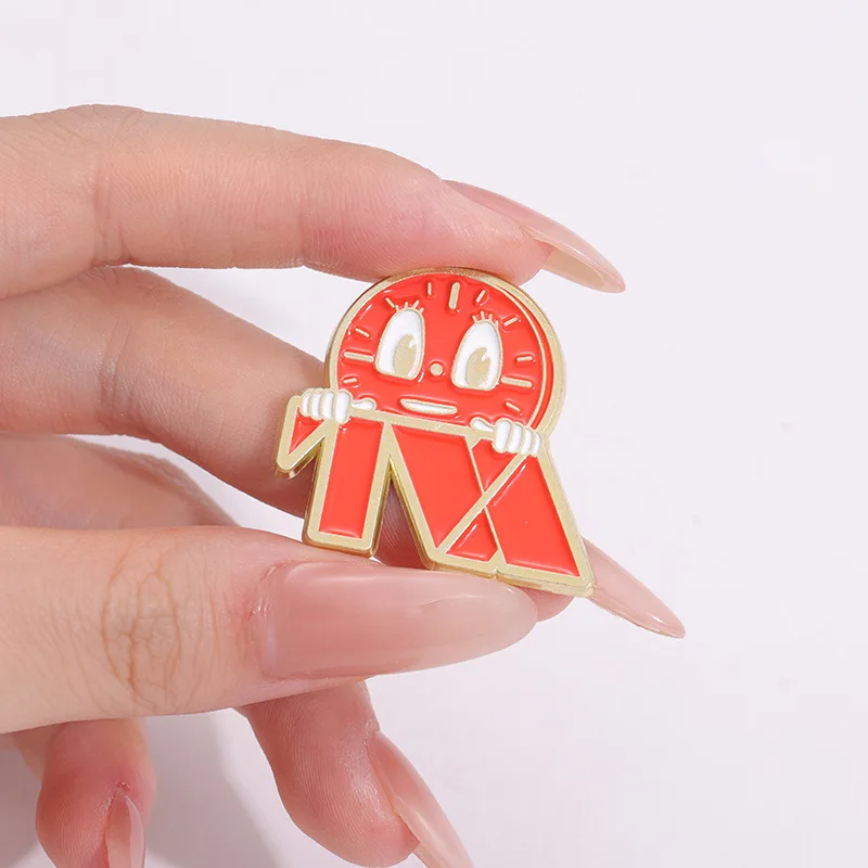 Miss Minutes Enamel Pins Movie Badge Brooch Backpack Jackrt Lapel Pin Costume Cartoon Accessories Jewelry Gifts for Fans Friends