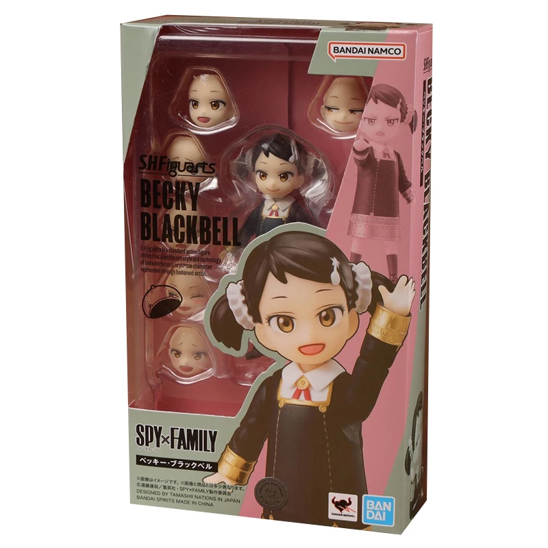 Stock BANDAI Original Authentic SHF SPY HOUSE SERIES BECKY BLACKBELL Model Movable Joint High Quality Handwork Collection