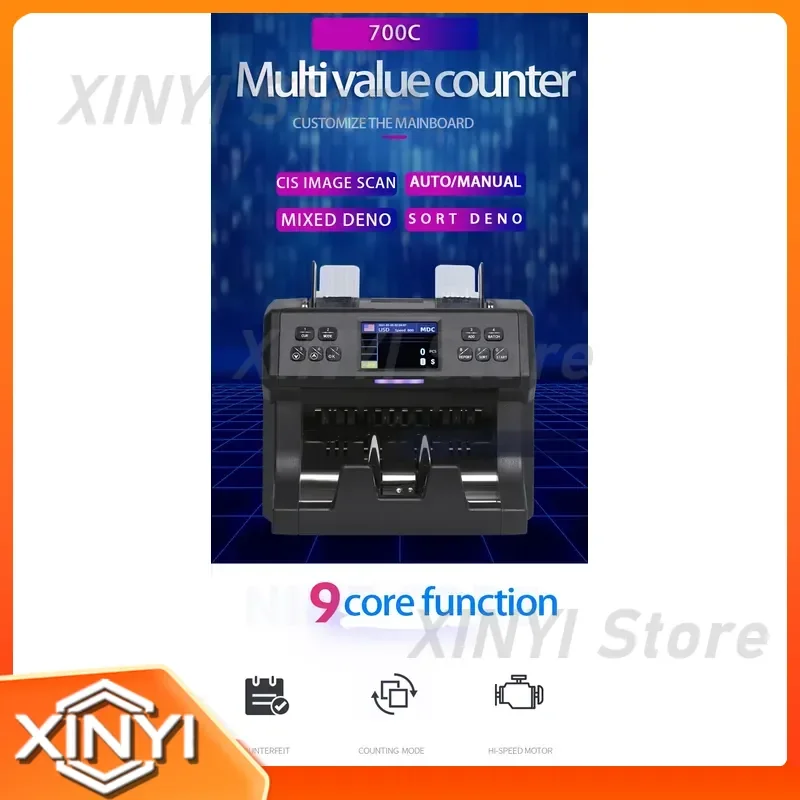 for High Quality Multi Currency Counting Machine Mix Denomination Money Counter Good for Counting Dirty Banknote Bill Counter