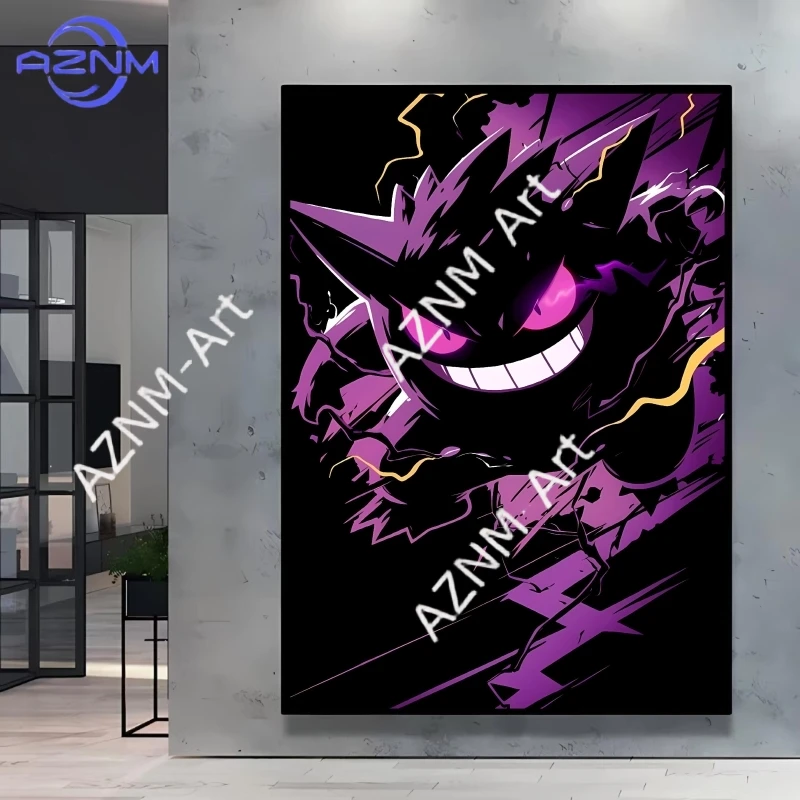Pokemon Lovely Pikachu Decorative Painting High Quality Printing Vivid Colors Adds Unique Charm To Your Living Room and Bedroom