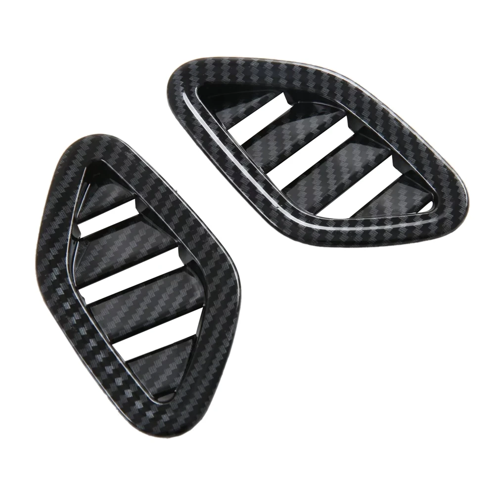 For MG ZS 2024 Car Dashboard Side Air Outlet Vent Cover Decorative Trim Interior Accessoriess Carbon Fiber RHD