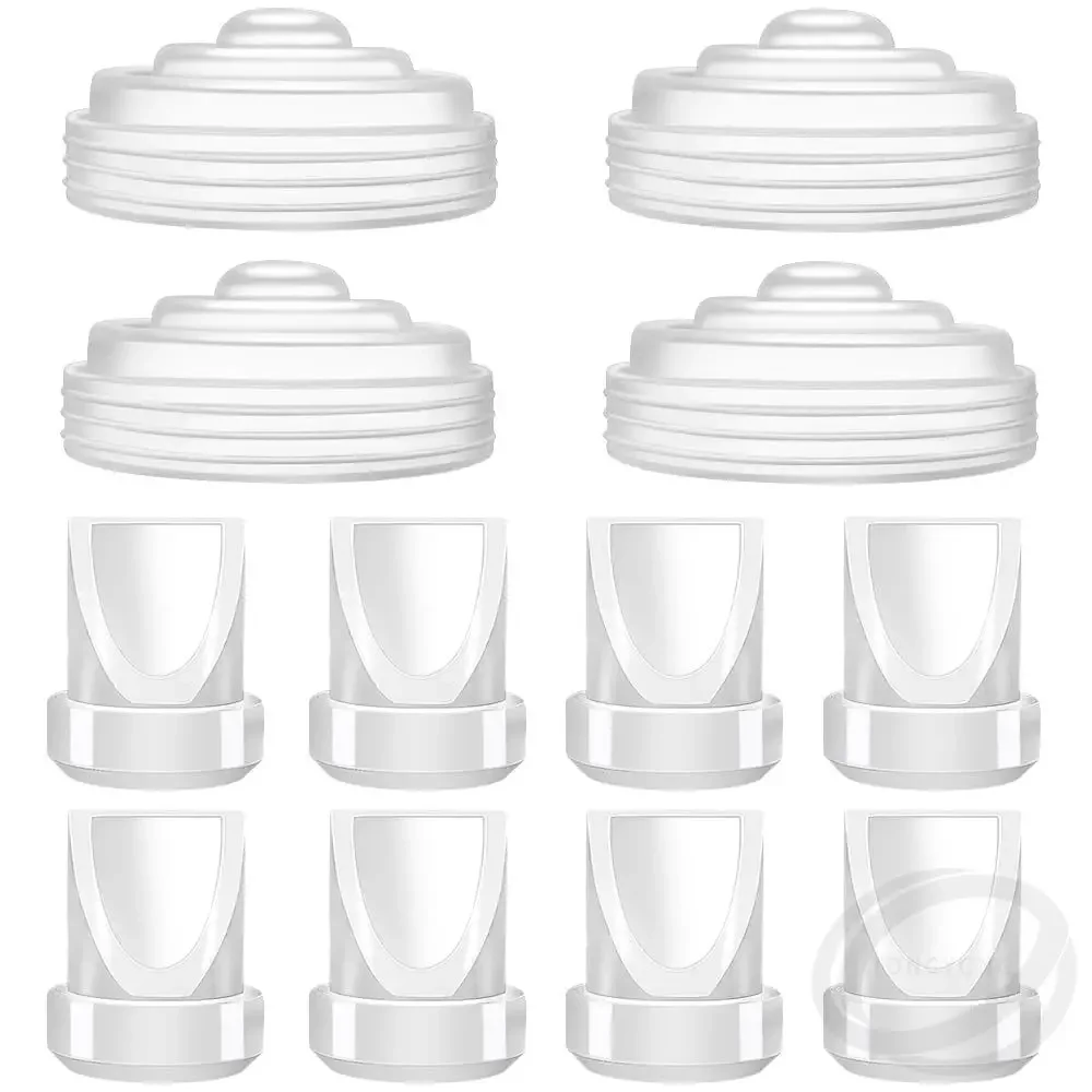 8-Pcs صمامات منقار البط ومجموعة غشاء سيليكون مكونة من 4 قطع متوافقة مع ملحقات استبدال مضخة الثدي الكهربائية Momcozy M5 #2