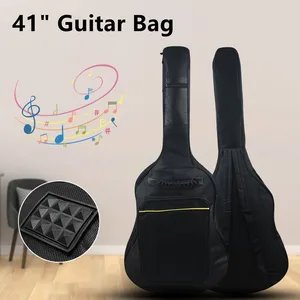 Wasserdichtes Nylon-Gitarrenbag, Rucksack, Rip-Stop-Taschen, Oxford, Doppelgurt, gepolstert, schwarzer Gitarrenhülsen, Gig-Bass-Rucksäcke, 41 9 Hauptverkaufs -Rucksack Rip Stop - №2
