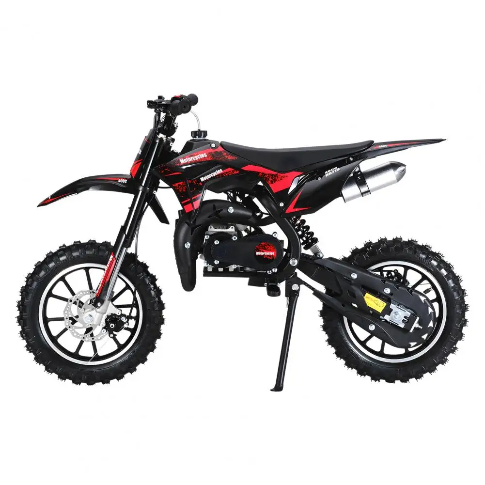 

Mini Kid Dirt Bike, 49CC 2-Stroke Gas Powered Motorcycle with Off-Rode Tire, Front Rear Disc Brakes, Shock Absorption Pocket Mot
