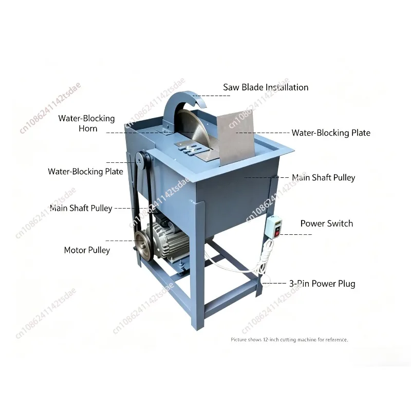 Cutting Machine 2200kw Type Water Cutting Machine for Jade Agate Stone Table Saw Handmade Stone Bench Saw