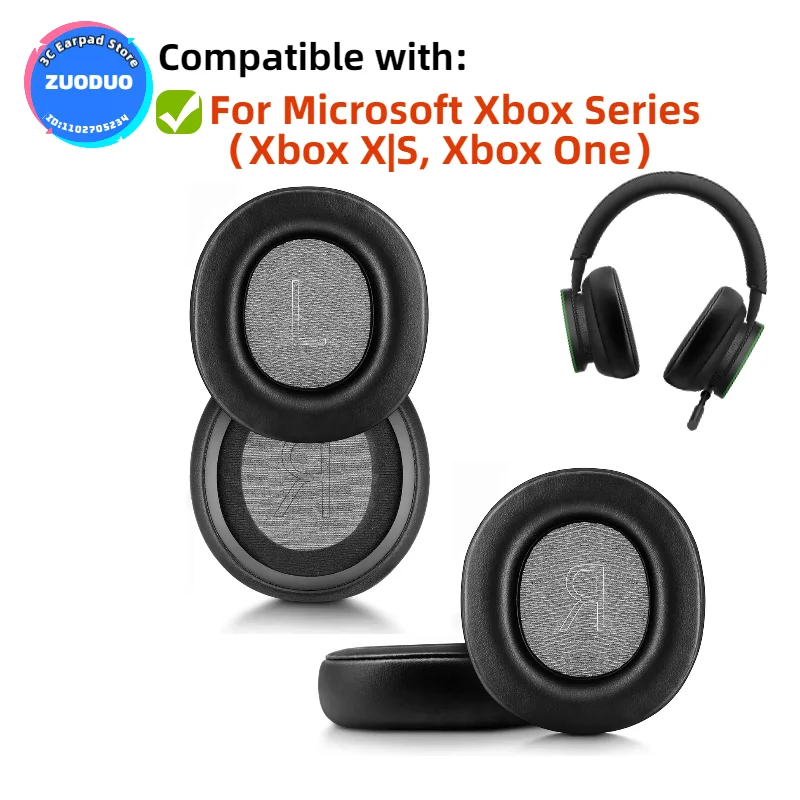 

Sport Cooling-Gel Replacement Ear Pads for Microsoft Xbox Series（Xbox X|S, Xbox One,） Headphones Ear Cushions, Headset Ear Cover