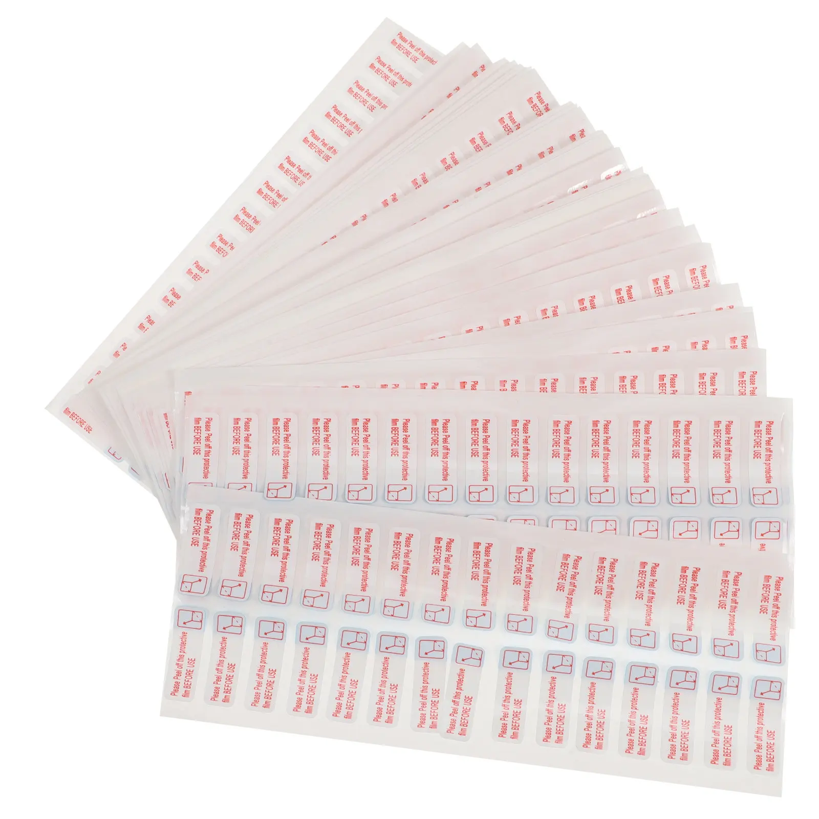 

3000 шт. защитных пленок-наклеек: самоклеящиеся, легко снимаемые, с инструкцией по удалению, предупреждающие о безопасности, съемные, для упаковки