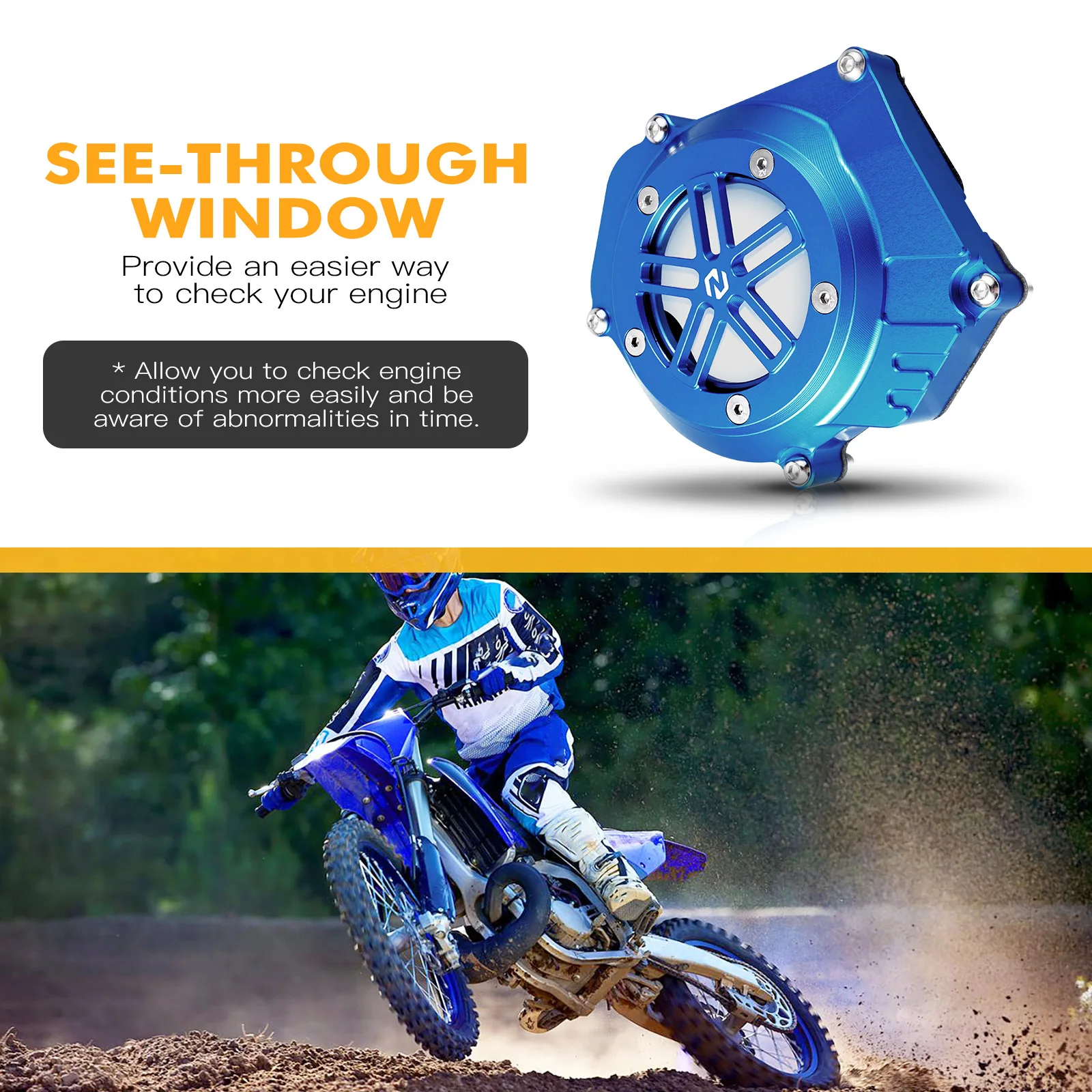 NICECNC لياماها YZ250 YZ 250 1999-2024 دراجة نارية علبة المرافق غطاء الموالي مولد غطاء لياماها YZ250X YZ 250X 2016-2023