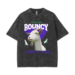 Washed Vintage Korean Keep ATEEZ Men Hip Hop Oversized T-shirts Slow It Down Make It Bouncy THE WORLD EP 2 OUTLAW Print T-shirt