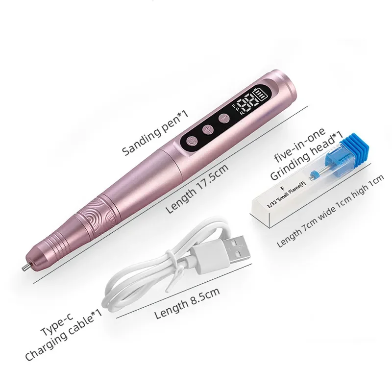 New Portable Grinder Professional Unloading Nail Art Nail Grinder Nail Repair Tool Remove Dead Rechargeable Polishing view 3