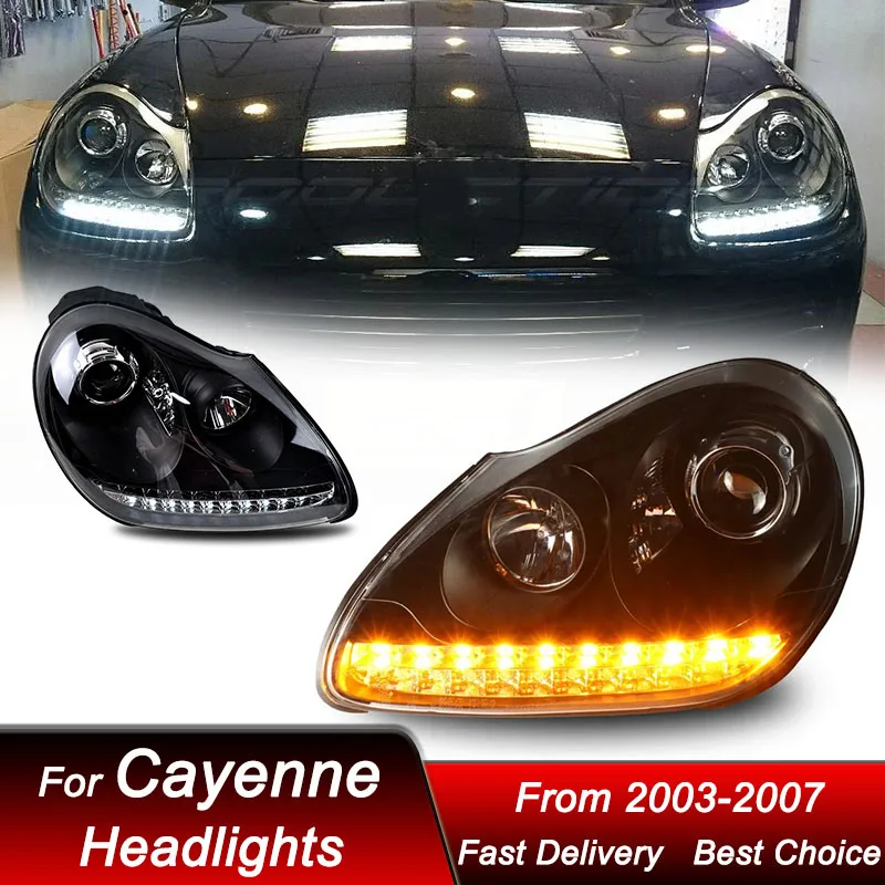 Car Headlights For Porsche Cayenne 955 2003-2007 new style full LED Auto Headlamp Assembly Projector Lens Accessories Kit