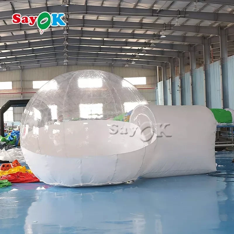 

SAYOK Inflatable Bubble Dome House Tent Transparent Outdoor Dome Tunnel Inflatable Bubble Tent for Stargazing Camping Wedding