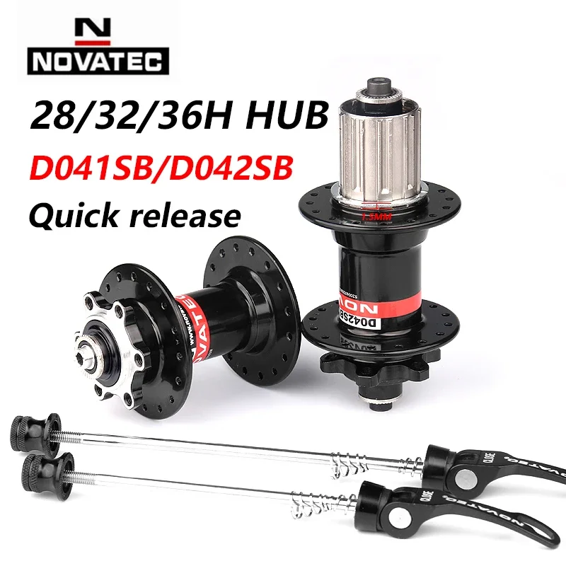 Novatec D041SB D042SB Hub  MTB Bicycle Disc Card Brake  28/32/36 Holes Red Black 8/9/10/11 speed Mountain bearing s