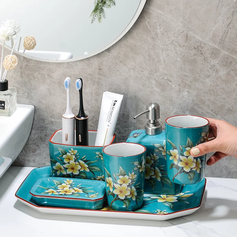 

New Chinese Sle Cerc Toothbru Cup Set Couple Batoom Wasoom Cleaning Tools High Aesthetic Value Milk Liquid Bottle