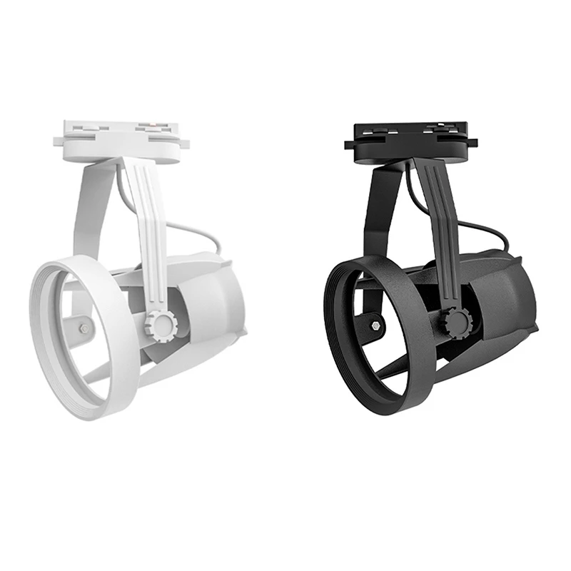 Baag-bases de lâmpada suporte de luz de pista ajustável e27 par30 suporte de luz de pista para uso comercial e doméstico