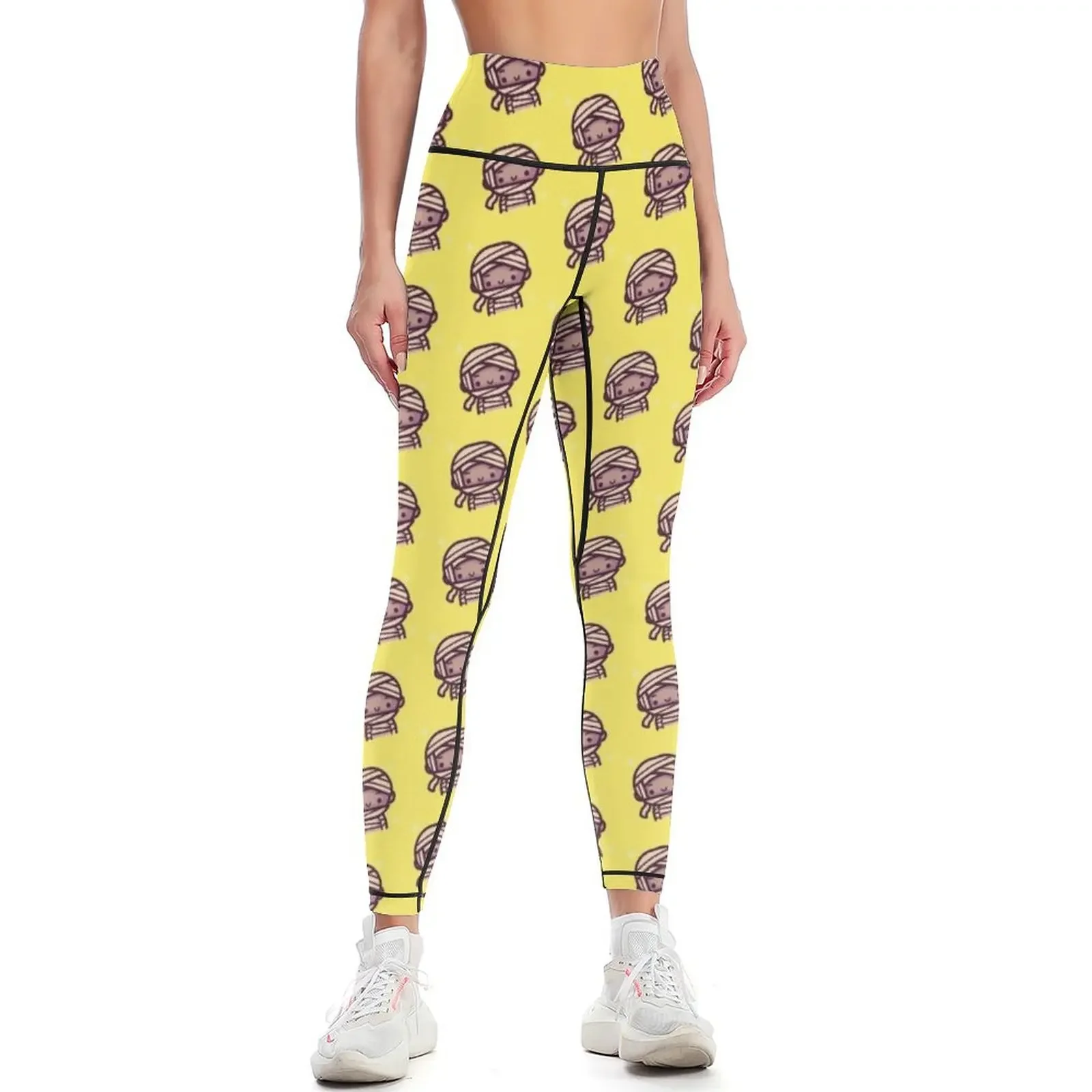 

Happy Halloween Holiday | Spooky Mummy Cartoon Leggings Fitness woman sports for push up sports for Pants sport Womens Leggings