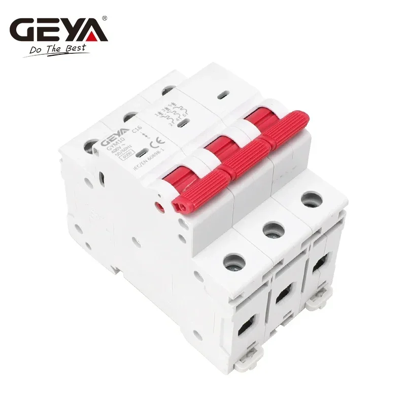GEYA GYM10 Safety MCB 3Pole 6A 10A 16A 20A 25A 32A 40A 50A 63A 220V/400V Mini Circuit Breaker C Type 6KA CE CB Approved