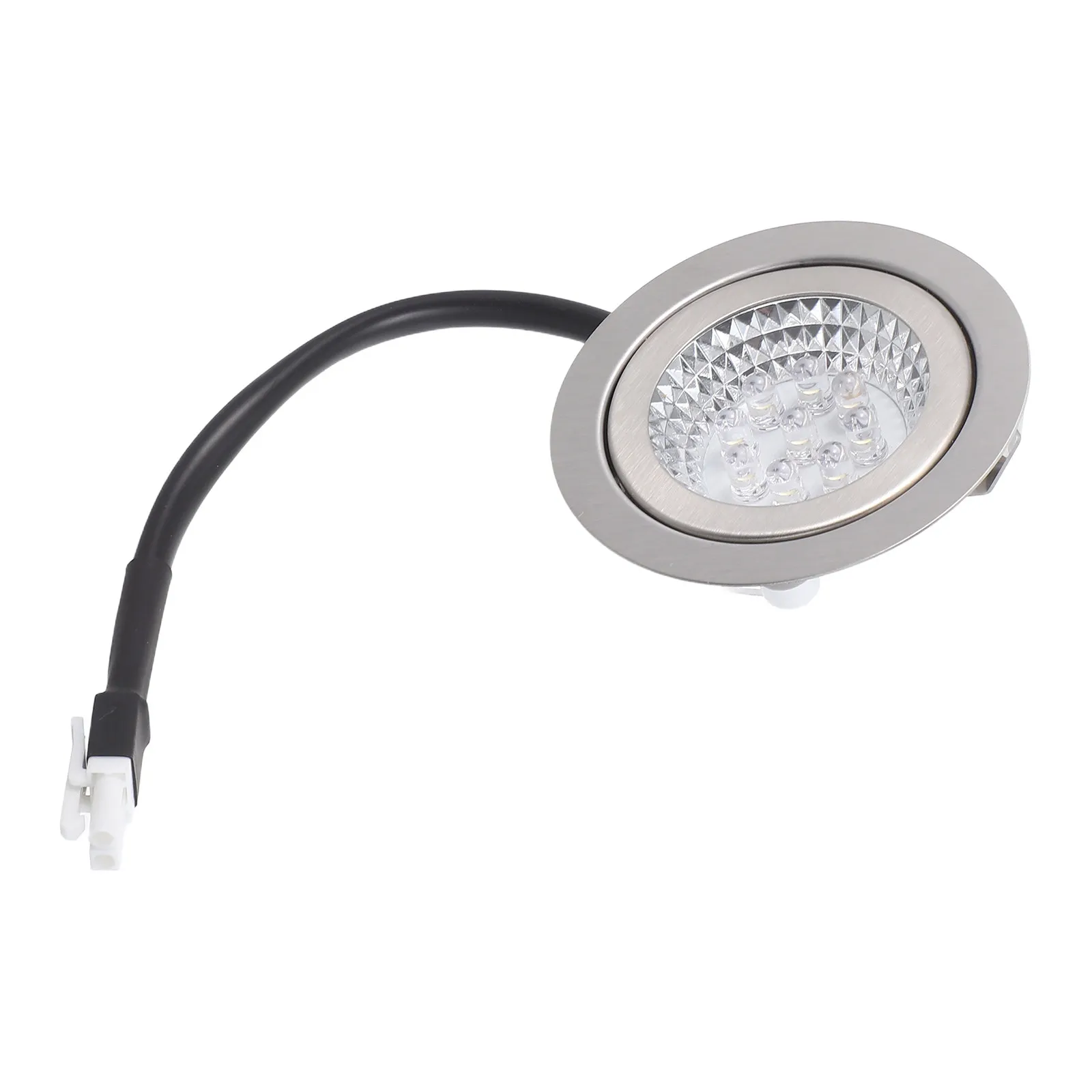Round LED Range Hood Light Bulb 68Mm Plastic Hole El Socket Male Head Cold Light Bright White Cooker Hood Lighting