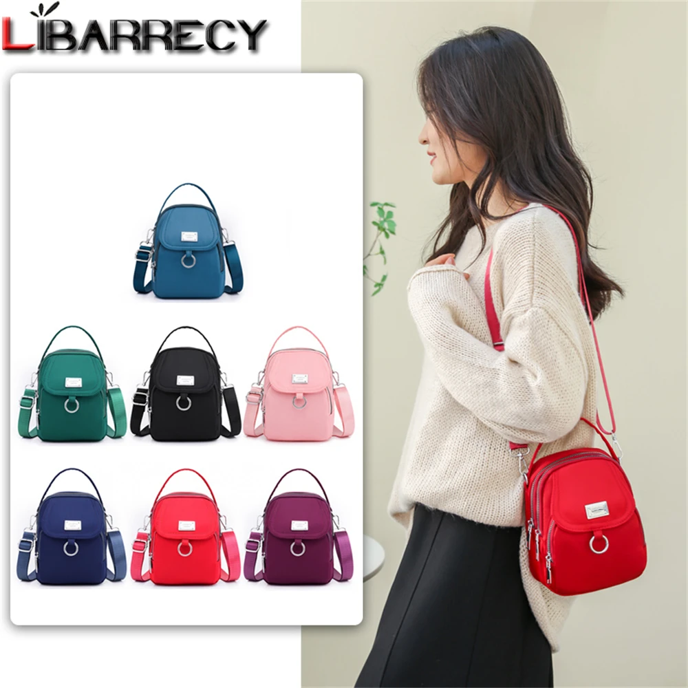 

2022 New Solid Color Women's Handbag Fashion Multifunctional High Quality Nylon Ladies Shoulder Messenger Bags Bolsos De Mujer