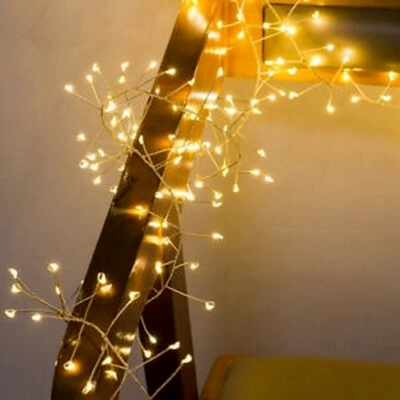 3M 5M Copper Wire LED USB Remote Control String Lights Firecracker Fairy Garland Lamp for Christmas Window Wedding Party Decor