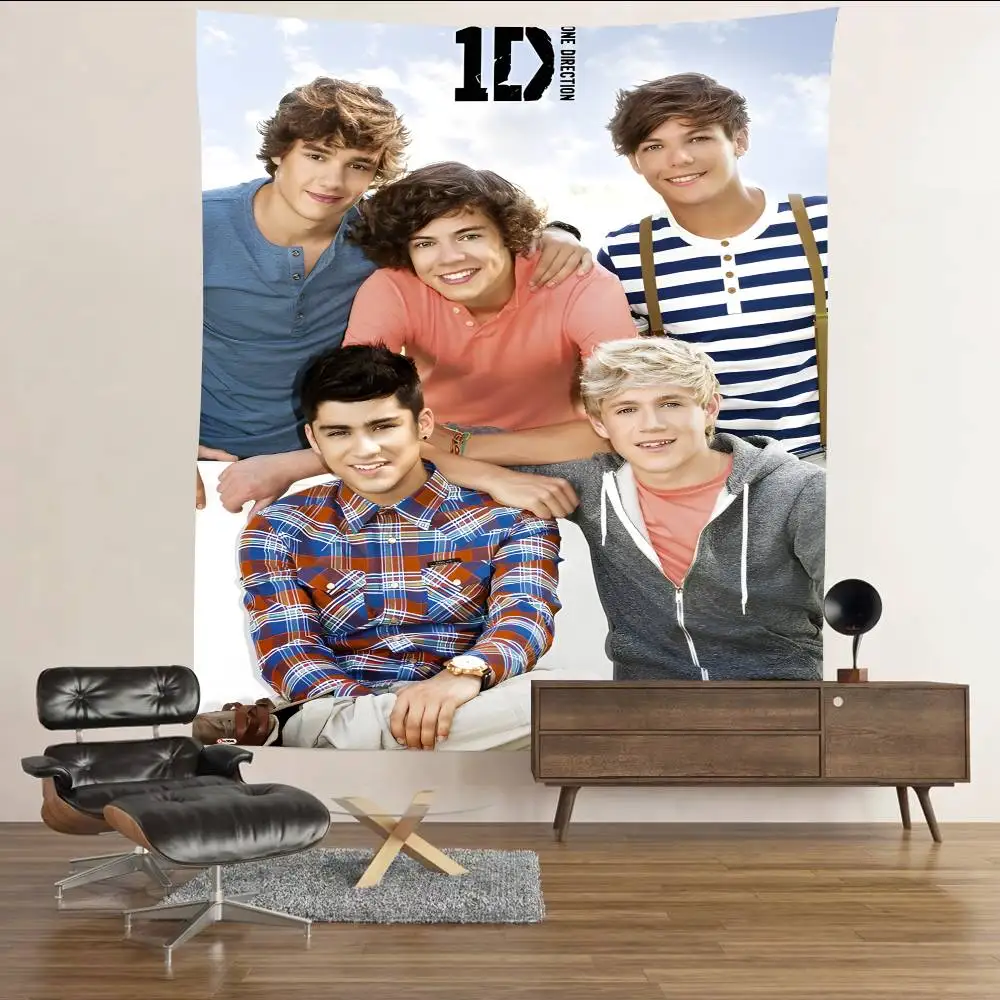 O-One Band D-Directions Music حفلة عيد ميلاد سعيد خلفية الديكور الاطفال دش أنيمي التصوير خلفية البوليستر
