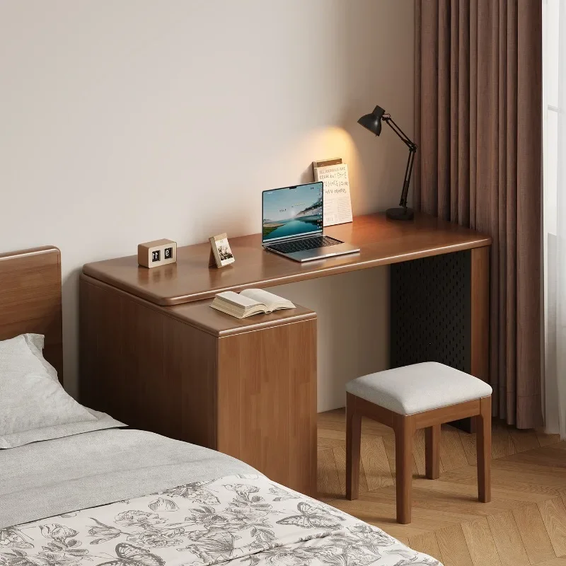 d2 solid wood corner desk with bucket cabinet integrated bookcase small apartment bedroom home study student computer desk
