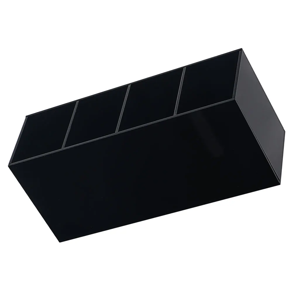 

Acrylic Pen Holder Black Makeup ganizer Toothbrush St Desk Hair Brush Holder Pencil Cup Storage Stationery Vanities