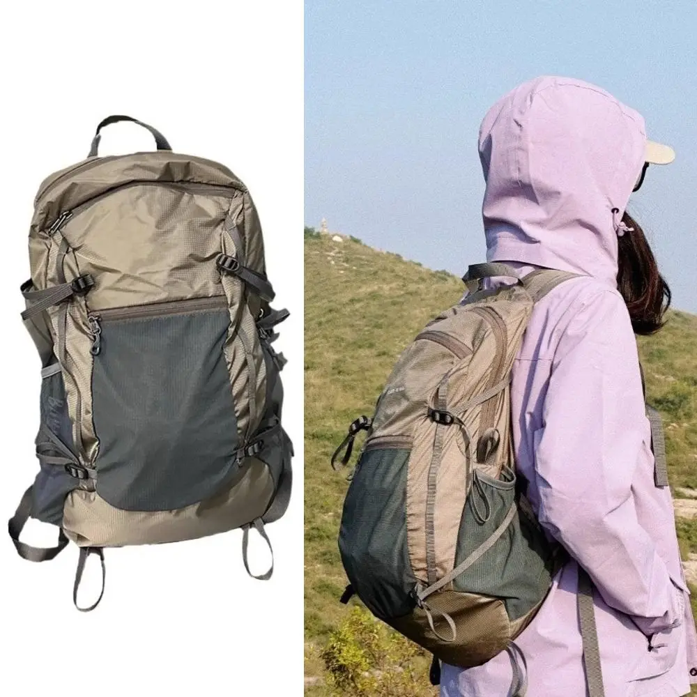 Portable Ultra-Light Travel Backpack Large Capacity Multifunctional Mountaineering Bag Foldable Shoulder Bag Outdoor Touring