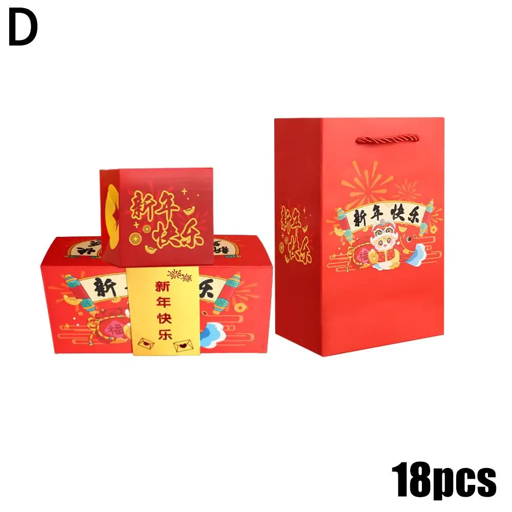 New Year Surprise Bounce Gift Box Jump Box Envelope Box Gift Red Surprise G6h7