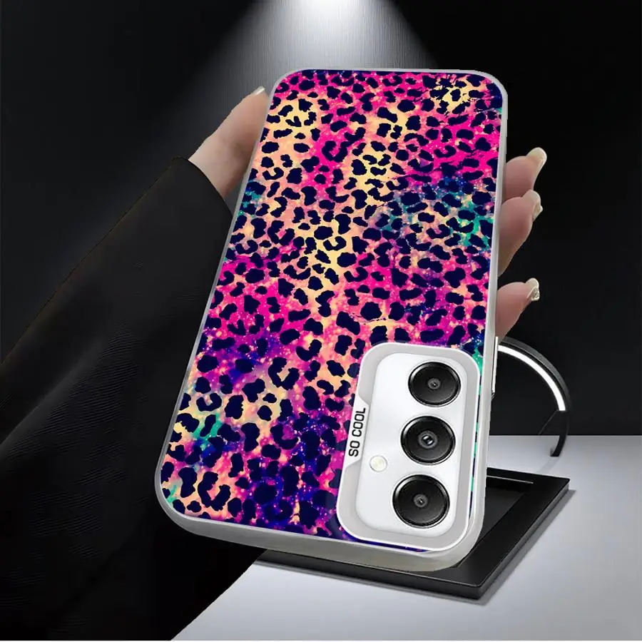 Phone Case for Samsung Galaxy A53 A73 A55 A52 A72 A51 A56 A35 A54 A71 A26 A36 Soft Shell Cool Fashion Leopard Print